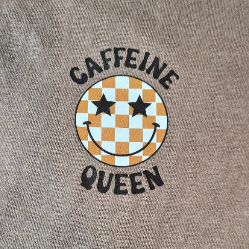 Caffein Queen T shirt Size L