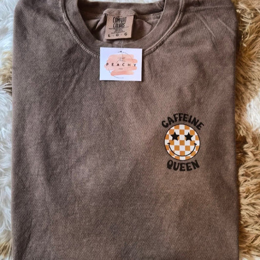 Caffein Queen T shirt Size L