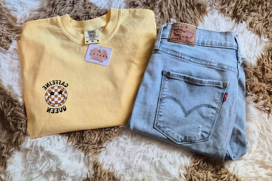 Caffeine Queen T shirt Size M