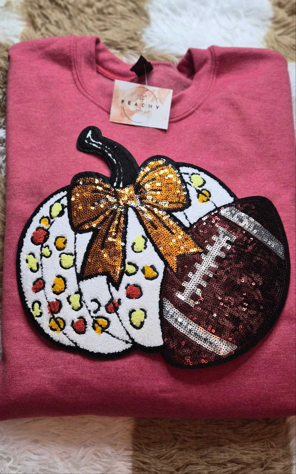 Fall football crewneck