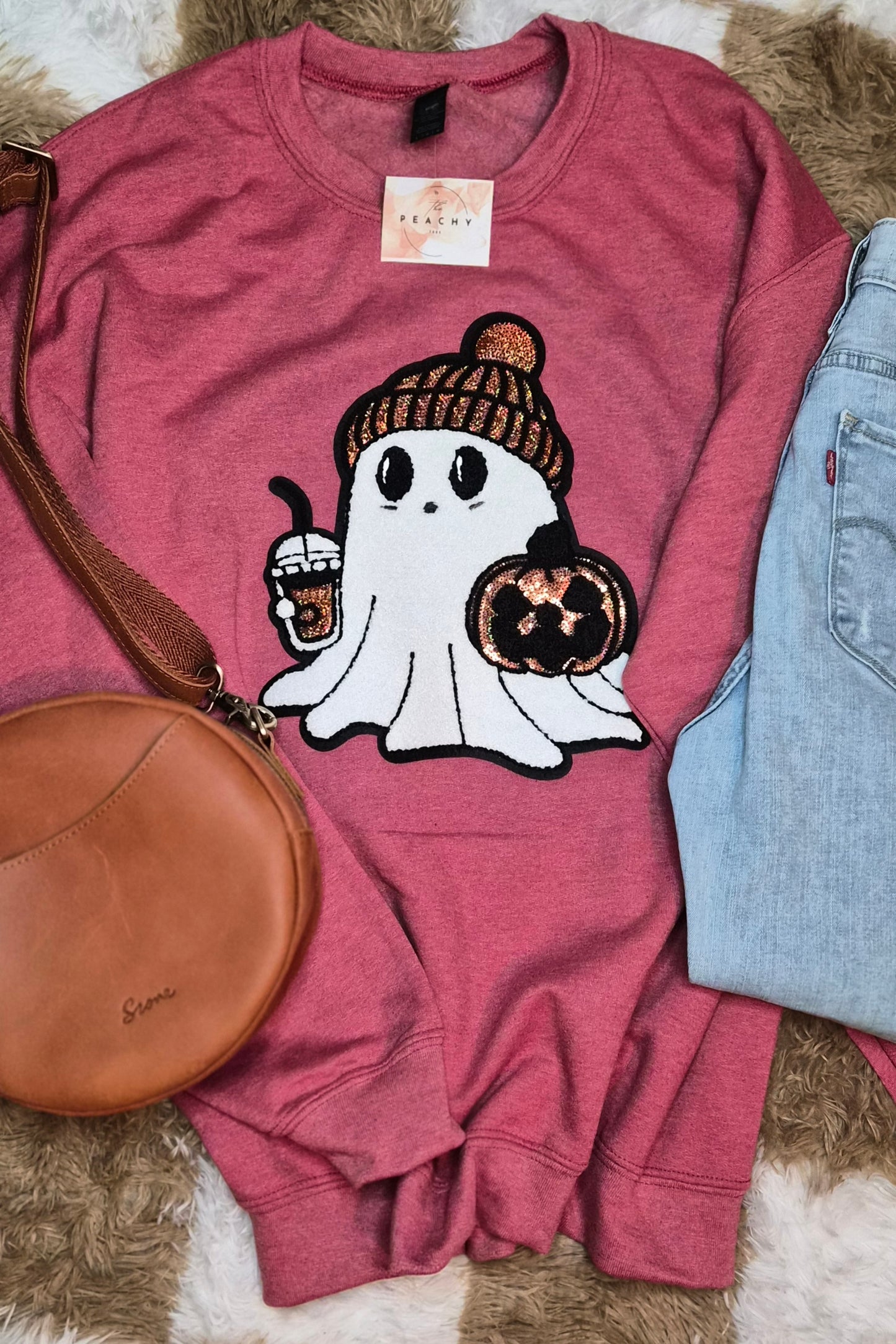 Cute ghost crewneck