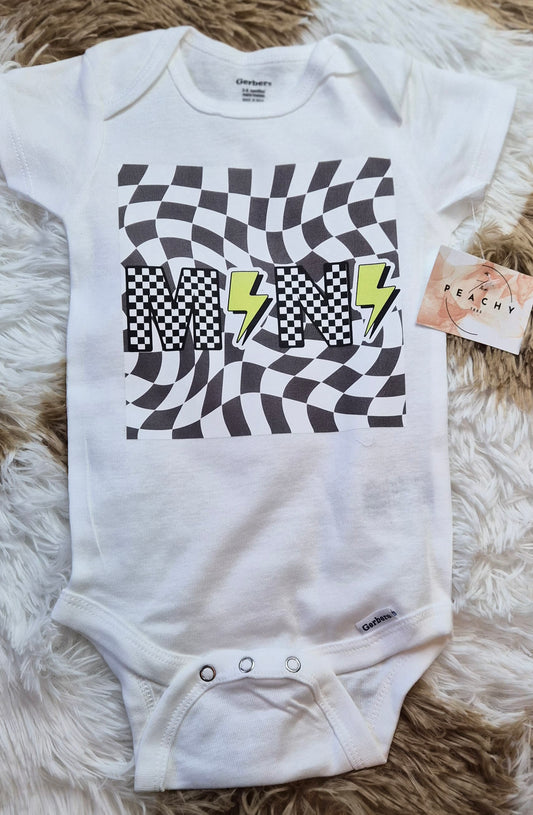 Mini Retro baby onesie